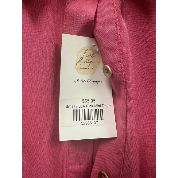 Entro Women’s Pink Barbie Fit & Flare Dress Small - Picture 5 of 5